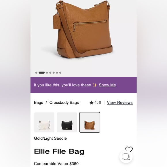 Coach Elle File Bag - Picture 6 of 7